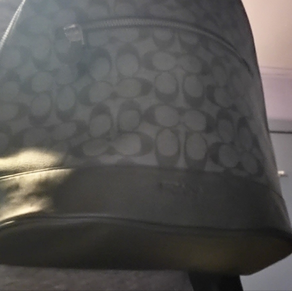 Black/Gray Authentic Coach Backpack - Picture 7 of 10